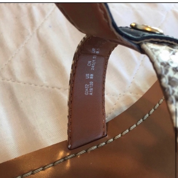 Coach Black/Natural Sandals Size 8 - Picture 8 of 15